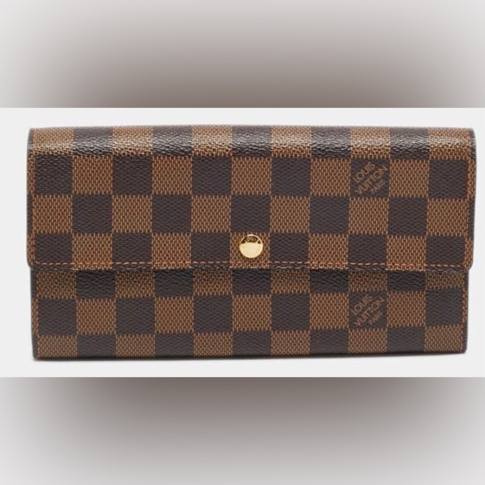 Louis Vuitton Damier Ebene Sarah Wallet